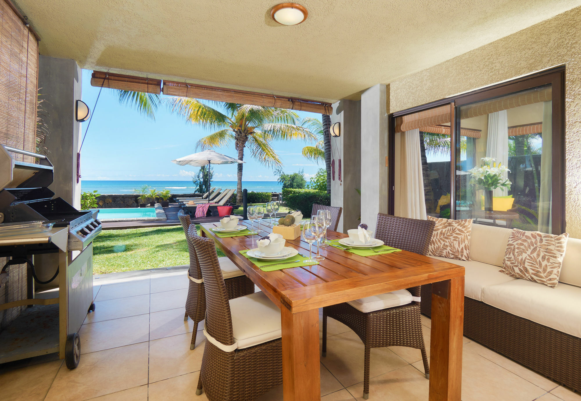 Bel Azur Beach Residence With Lov Trou aux Biches Luaran gambar